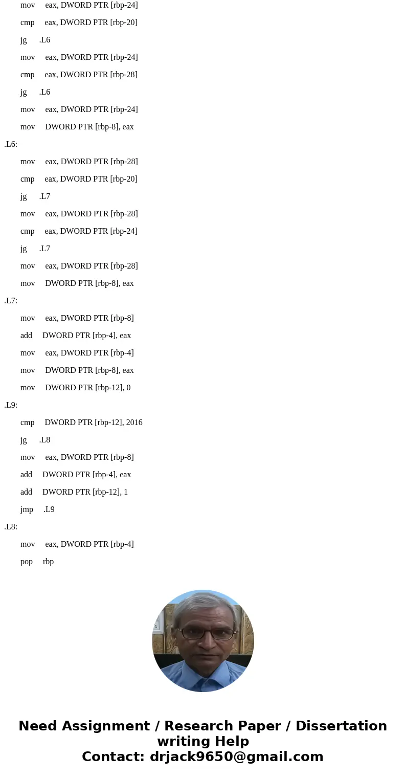 What is the assembly code for this case: We are given three 32-bit signed integers. We need to add the smallest number to the largest number and multiply that s What is the assembly code for this case: We are given three 32-bit signed integers. We need to add the smallest number to the largest number and multiply that s