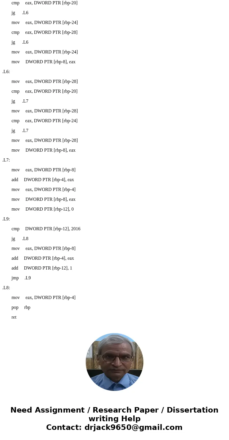 What is the assembly code for this case: We are given three 32-bit signed integers. We need to add the smallest number to the largest number and multiply that s What is the assembly code for this case: We are given three 32-bit signed integers. We need to add the smallest number to the largest number and multiply that s