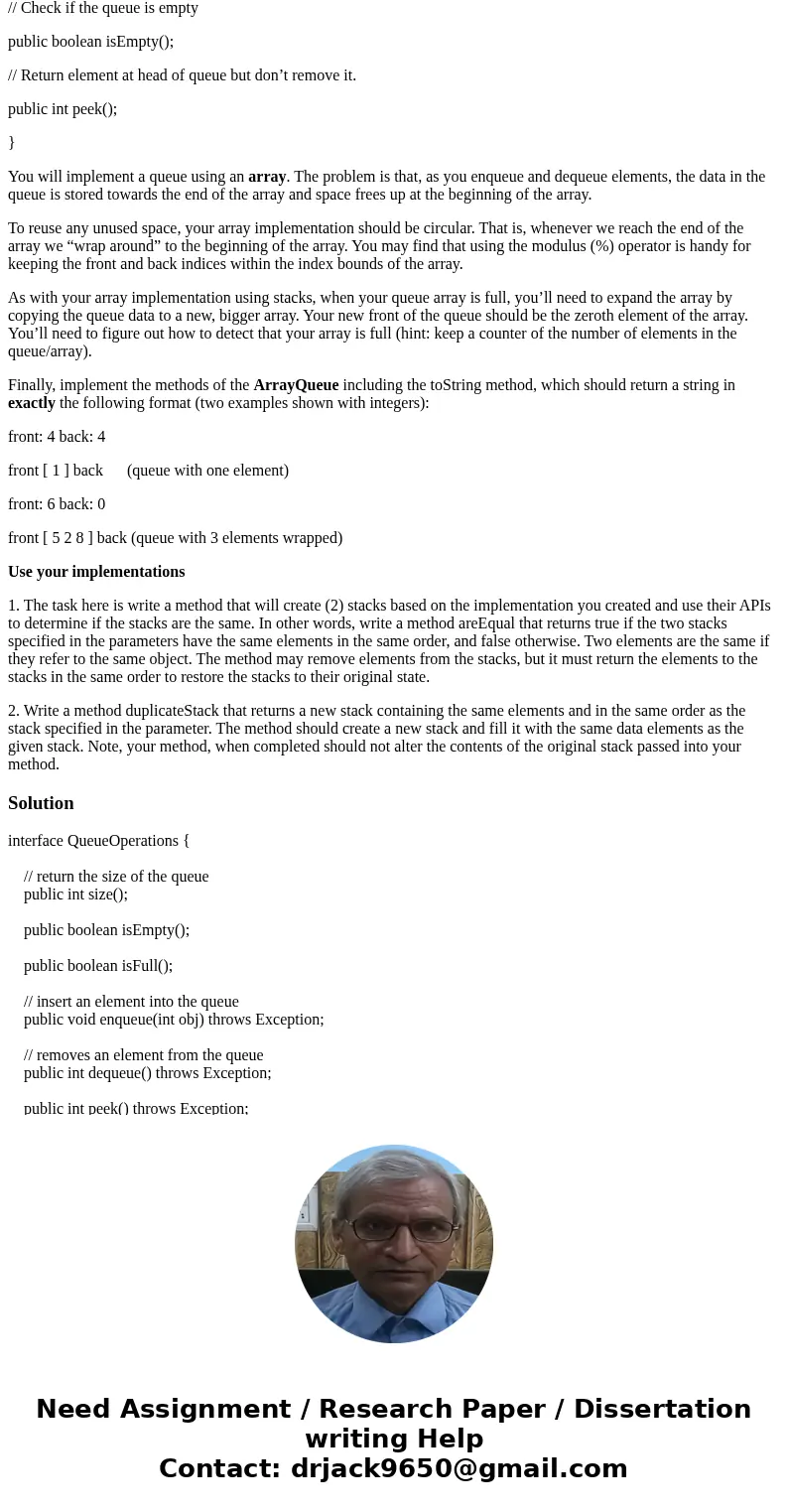 1- In Java Create an array based implementation of a stack Requirments: a- Use packages to organize your code. The classes/abstractions of your collections shou 1- In Java Create an array based implementation of a stack Requirments: a- Use packages to organize your code. The classes/abstractions of your collections shou