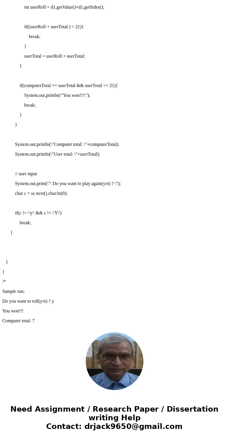 10)- A Game of Twenty-One For this assignment, you will write a program that lets the user play against the computer in a variation of the popular blackjack car 10)- A Game of Twenty-One For this assignment, you will write a program that lets the user play against the computer in a variation of the popular blackjack car
