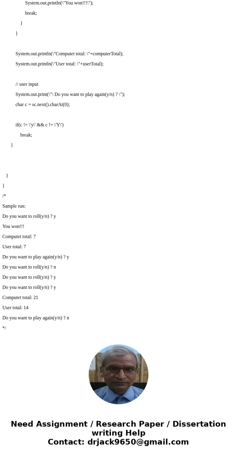 10)- A Game of Twenty-One For this assignment, you will write a program that lets the user play against the computer in a variation of the popular blackjack car 10)- A Game of Twenty-One For this assignment, you will write a program that lets the user play against the computer in a variation of the popular blackjack car