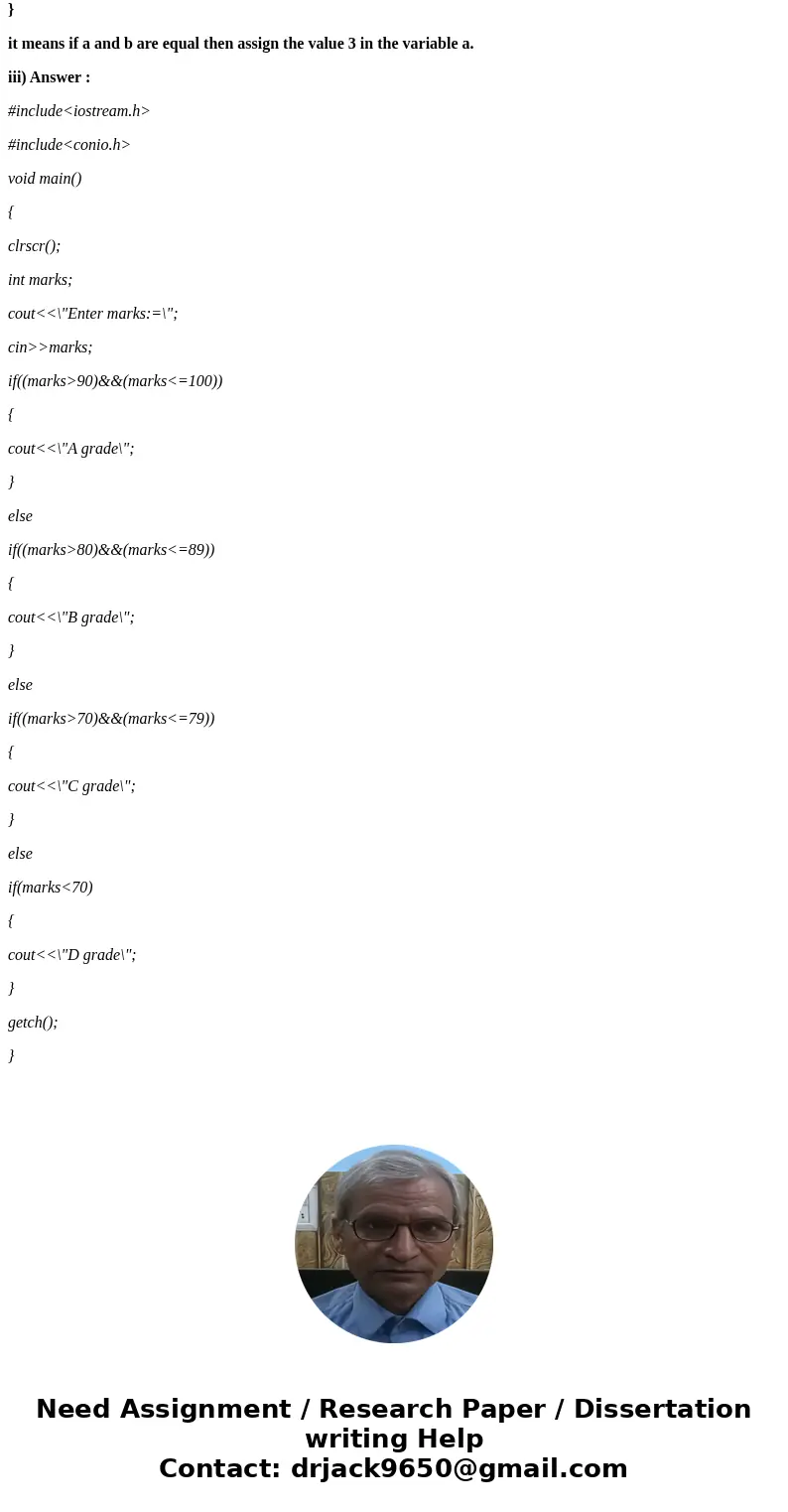 100 to 150 words, no plagiarism. (i) What is the difference between = and = operators. (ii) What is abstraction implemented in C++? (iii) Rita is writing a C++  100 to 150 words, no plagiarism. (i) What is the difference between = and = operators. (ii) What is abstraction implemented in C++? (iii) Rita is writing a C++