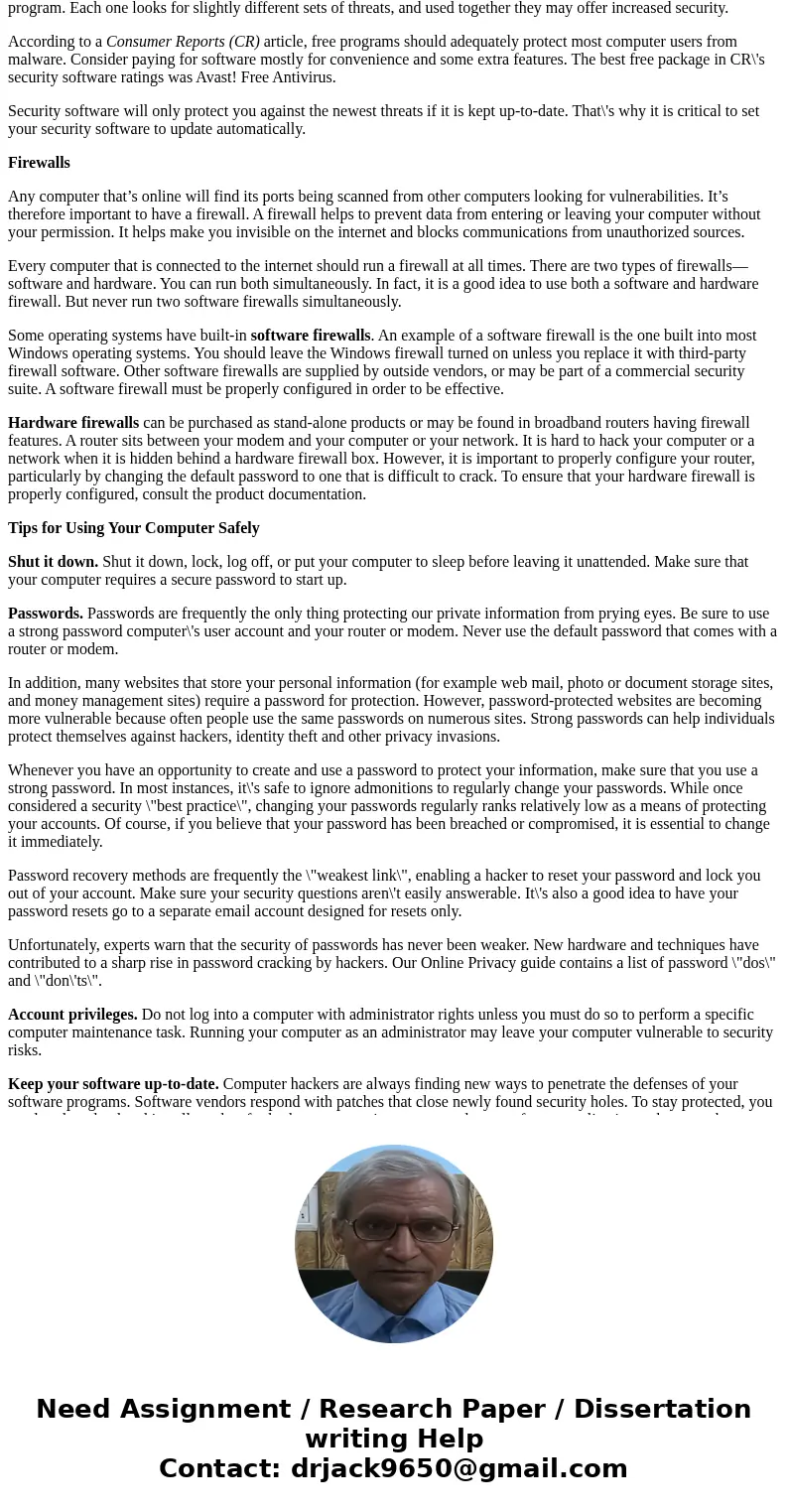 1)Identify two different updatable computer security sources of information that you believe could be used free. By updatable I mean something that is refreshed 1)Identify two different updatable computer security sources of information that you believe could be used free. By updatable I mean something that is refreshed
