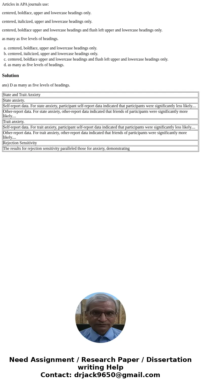 Articles in APA journals use: centered, boldface, upper and lowercase headings only. centered, italicized, upper and lowercase headings only. centered, boldface Articles in APA journals use: centered, boldface, upper and lowercase headings only. centered, italicized, upper and lowercase headings only. centered, boldface