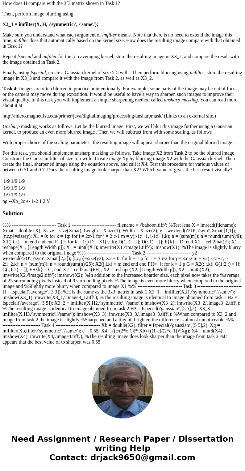 Assignment details The image, Baboon aka 4.2.03.tiff, is referenced in this assignment, in TIFF format. This image can be downloaded from the publicly accessibl Assignment details The image, Baboon aka 4.2.03.tiff, is referenced in this assignment, in TIFF format. This image can be downloaded from the publicly accessibl