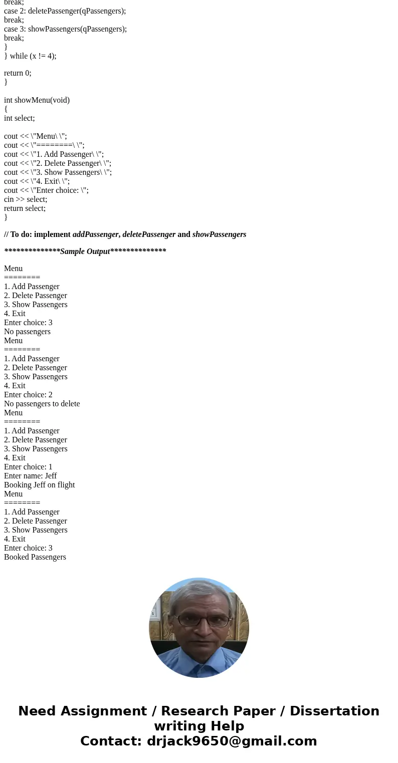 C++ Multi-File Queue Exercise Hello Everyone and thank you in advance for your help. Please my question below. **************Purpose of this Program:*********** C++ Multi-File Queue Exercise Hello Everyone and thank you in advance for your help. Please my question below. **************Purpose of this Program:***********