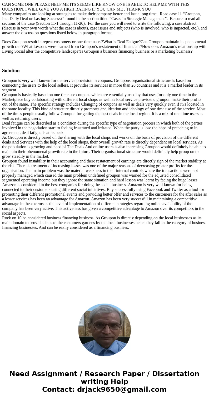 CAN SOME ONE PLEASE HELP ME ITS SEEMS LIKE KNOW ONE IS ABLE TO HELP ME WITH THIS QUESTION. I WILL GIVE YOU A HIGH RATING IF YOU CAN ME . THANK YOU Many companie CAN SOME ONE PLEASE HELP ME ITS SEEMS LIKE KNOW ONE IS ABLE TO HELP ME WITH THIS QUESTION. I WILL GIVE YOU A HIGH RATING IF YOU CAN ME . THANK YOU Many companie