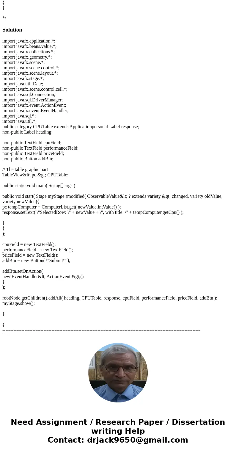 Create a Java FX GUI program that allows the user to insert data into a SQL database. The goal of this project is to write a basic Java FX GUI database program.