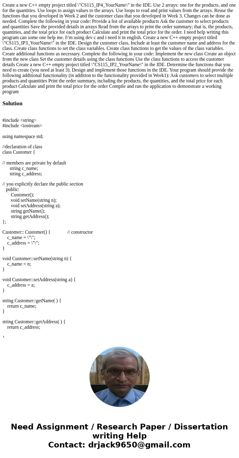 Create a new C++ empty project titled \ Create a new C++ empty project titled \