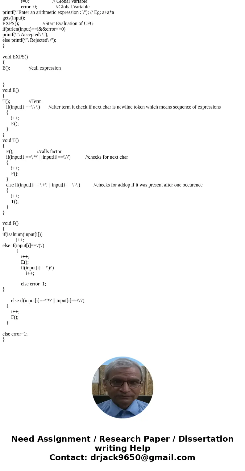 Description: In this assignment, you need to implement a recursive descent parser in C++ for the following CFG: 1. exps --> exp | exp NEWLINE exps 2. exp --& Description: In this assignment, you need to implement a recursive descent parser in C++ for the following CFG: 1. exps --> exp | exp NEWLINE exps 2. exp --&