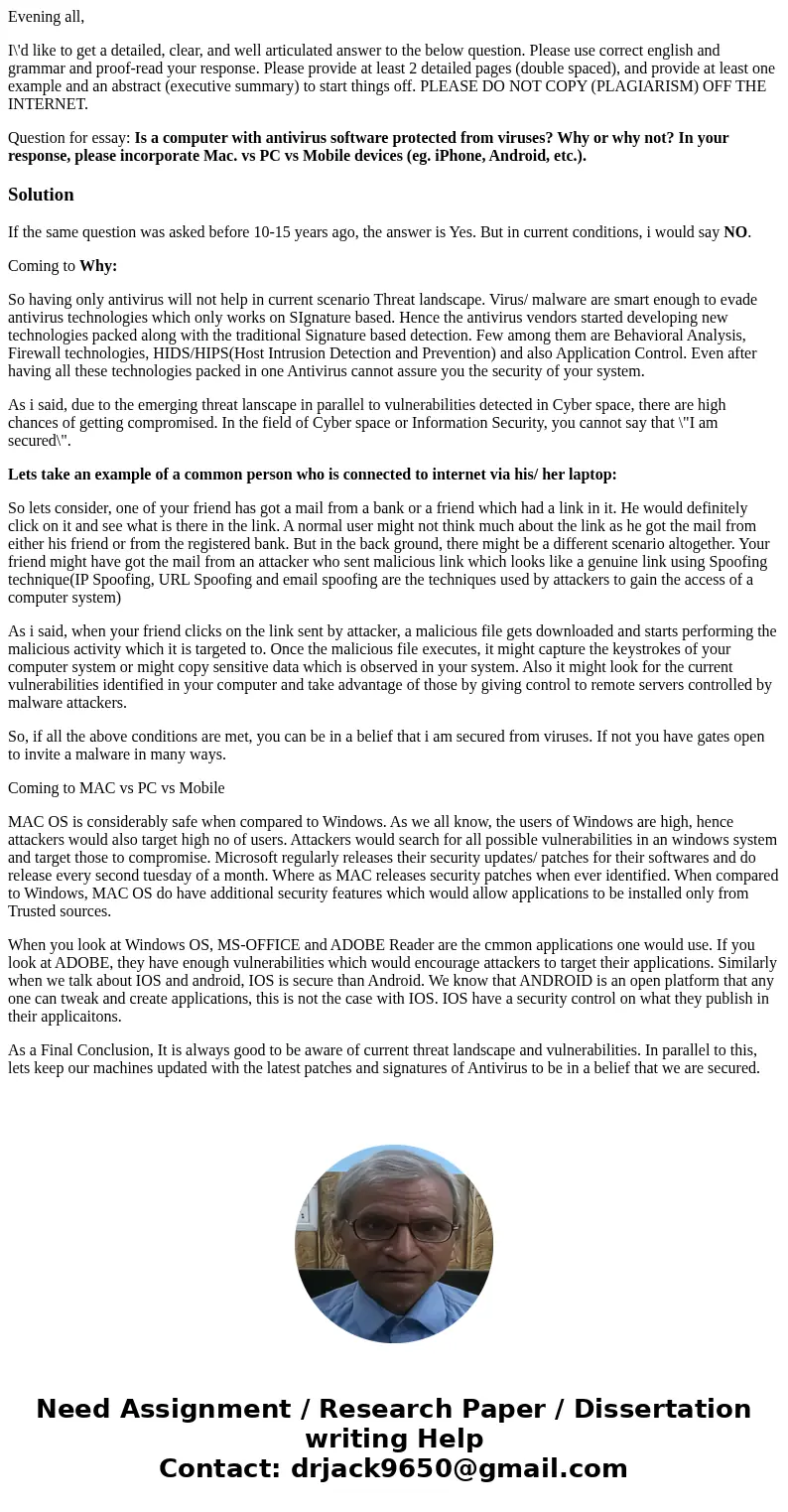 Evening all, I\'d like to get a detailed, clear, and well articulated answer to the below question. Please use correct english and grammar and proof-read your r Evening all, I\'d like to get a detailed, clear, and well articulated answer to the below question. Please use correct english and grammar and proof-read your r