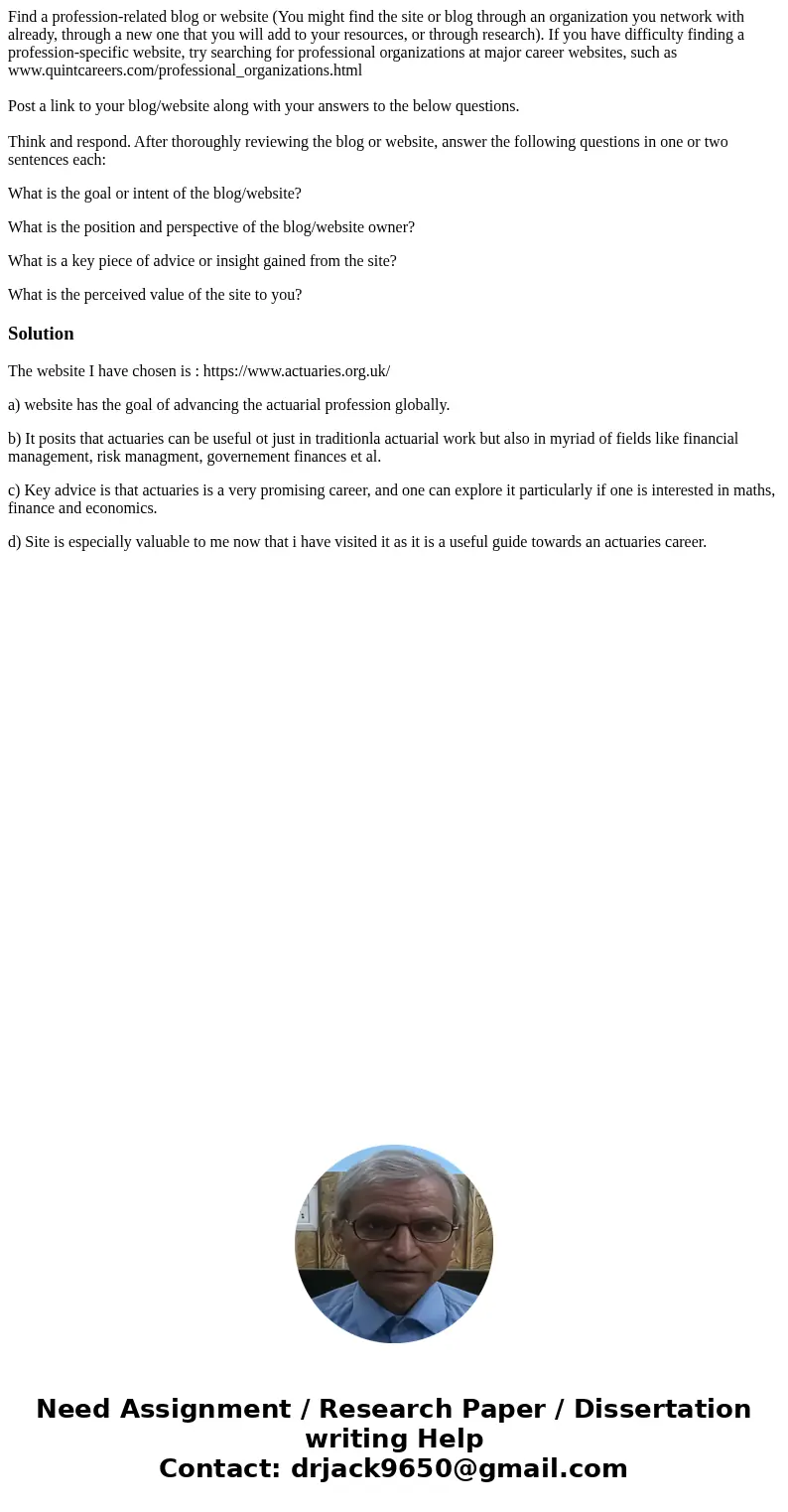 Find a profession-related blog or website (You might find the site or blog through an organization you network with already, through a new one that you will add Find a profession-related blog or website (You might find the site or blog through an organization you network with already, through a new one that you will add
