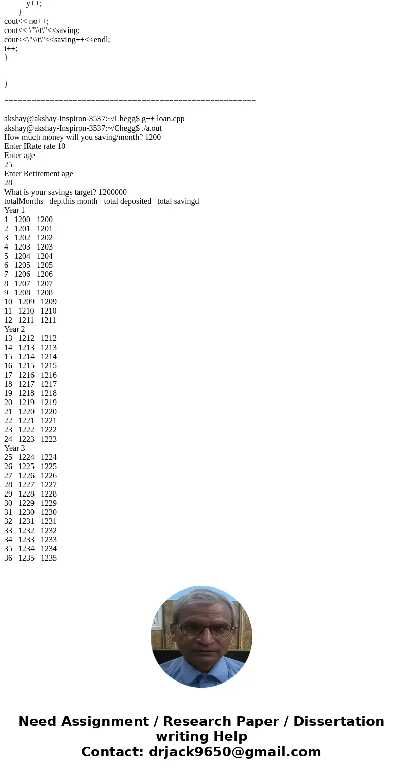 For this problem you will be calculating the amount of money you will have at retirement if you invest a fixed amount every month. Specifications 1. Requirement For this problem you will be calculating the amount of money you will have at retirement if you invest a fixed amount every month. Specifications 1. Requirement