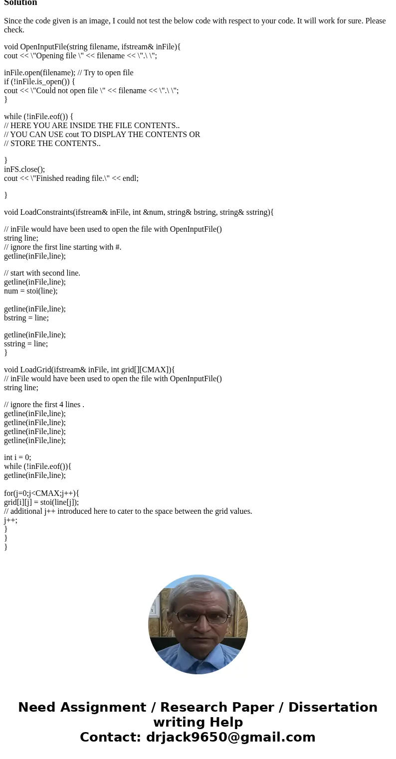 Hello, so my professor gave my class a project to complete various support functions in order for his template c++ program to work. The template is an almsot co Hello, so my professor gave my class a project to complete various support functions in order for his template c++ program to work. The template is an almsot co