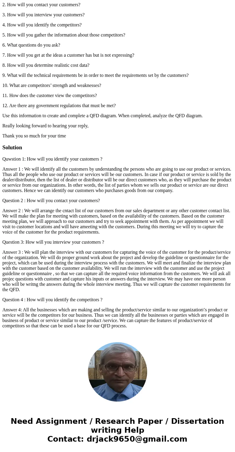 Hi, Would anyone be able to help in answering Chapter 11.1 problem 1 CS from the book Quality 5th Edition by Donna C.S Summers? I’ve checked the solution manual Hi, Would anyone be able to help in answering Chapter 11.1 problem 1 CS from the book Quality 5th Edition by Donna C.S Summers? I’ve checked the solution manual