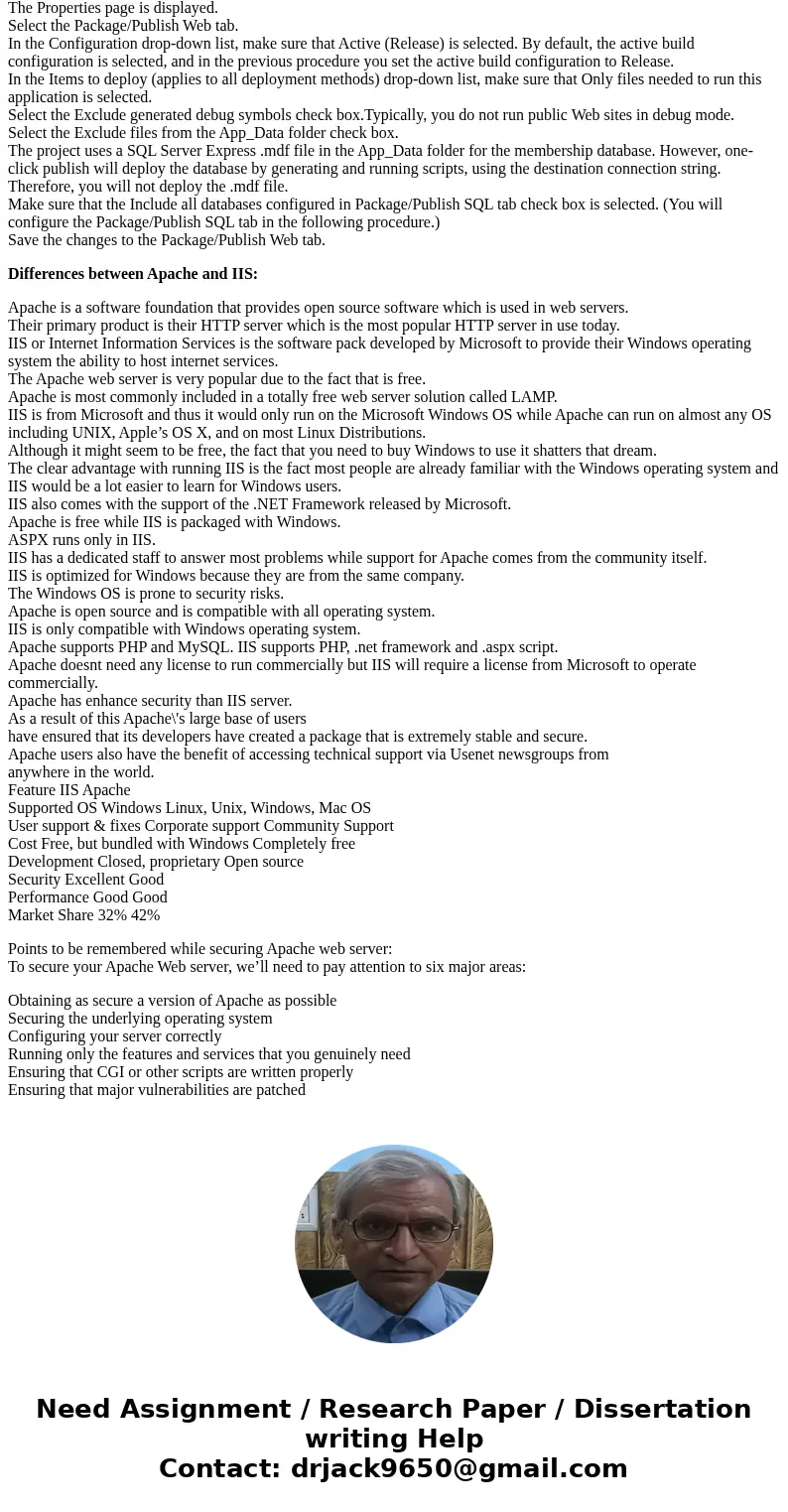 In a back end DB2 Please explain how to Deploy a Web server to be used by Navy intelligence for checking on project progress What is Apache and Internet informa