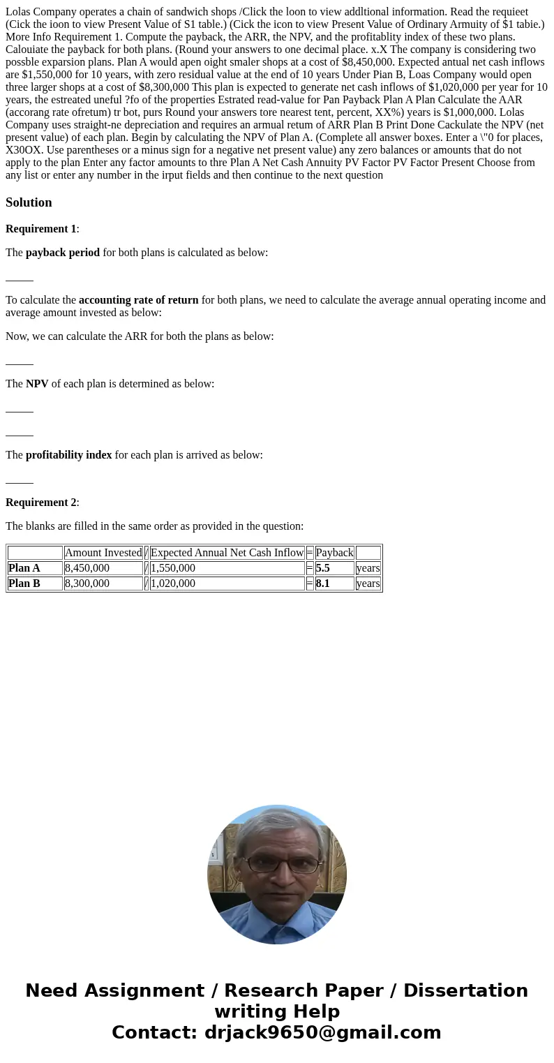 Lolas Company operates a chain of sandwich shops /Click the loon to view addltional information. Read the requieet (Cick the ioon to view Present Value of S1 t  Lolas Company operates a chain of sandwich shops /Click the loon to view addltional information. Read the requieet (Cick the ioon to view Present Value of S1 t