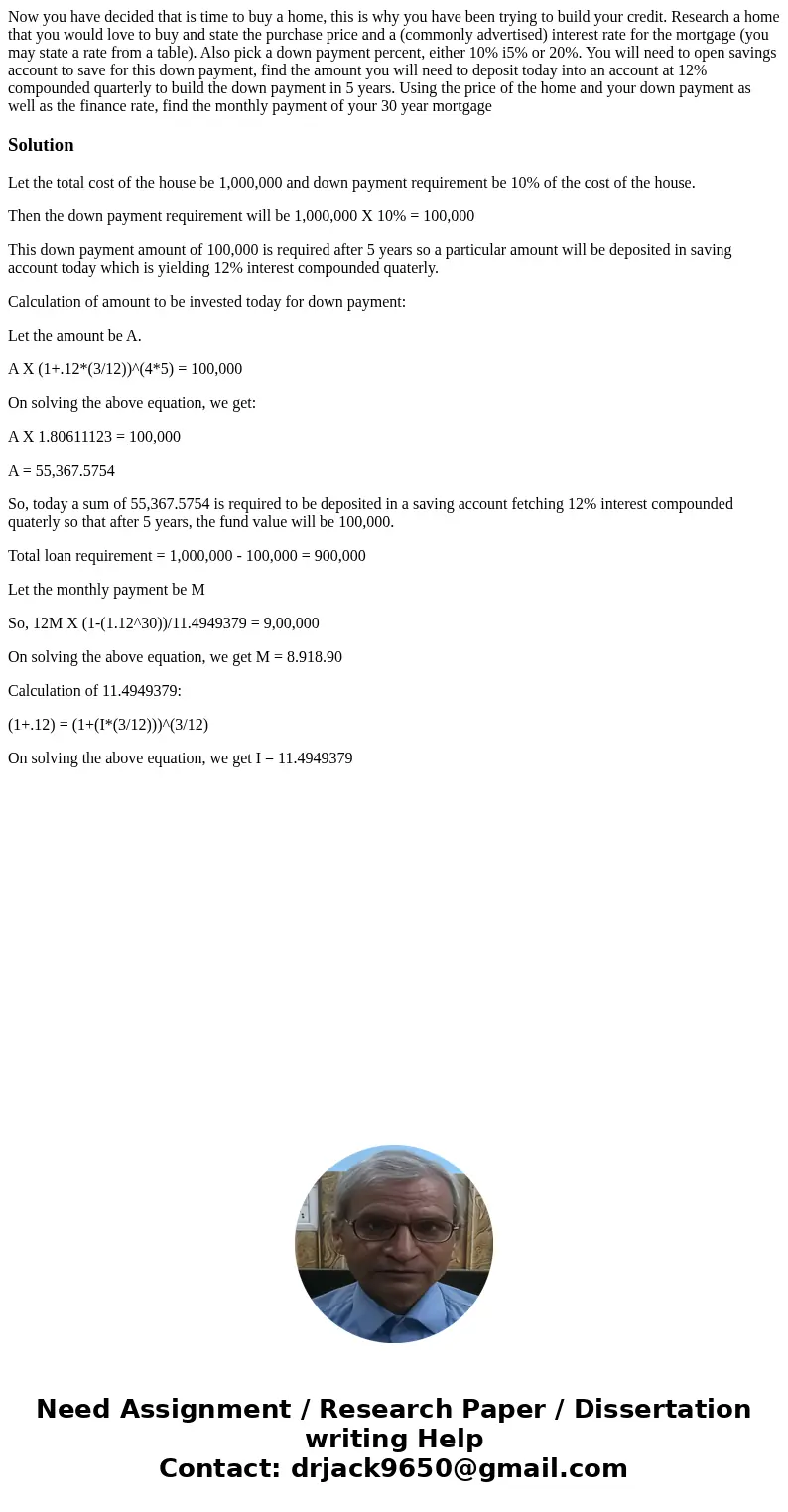 Now you have decided that is time to buy a home, this is why you have been trying to build your credit. Research a home that you would love to buy and state th  Now you have decided that is time to buy a home, this is why you have been trying to build your credit. Research a home that you would love to buy and state th