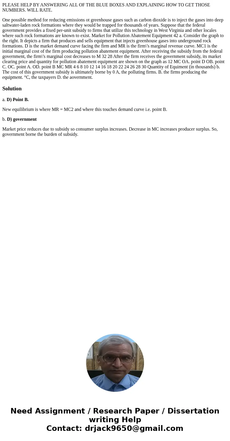 PLEASE HELP BY ANSWERING ALL OF THE BLUE BOXES AND EXPLAINING HOW TO GET THOSE NUMBERS. WILL RATE. One possible method for reducing emissions ot greenhouse gase