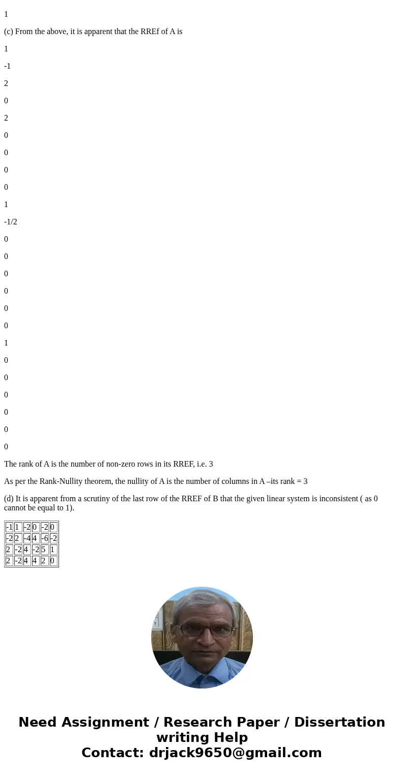 please help me For linear system {-x_1 + x_2 - 2x_3 - 2x_5 = -3 -2x_1 + 2x_2 - 4x_3 + 4x_4 - 6x_5 - 2x_6 = -8 2x_1 - 2x_2 + 4x_3 - 2x_4 + 5x_5 + x_6 = 7 2x_1 -  please help me For linear system {-x_1 + x_2 - 2x_3 - 2x_5 = -3 -2x_1 + 2x_2 - 4x_3 + 4x_4 - 6x_5 - 2x_6 = -8 2x_1 - 2x_2 + 4x_3 - 2x_4 + 5x_5 + x_6 = 7 2x_1 -