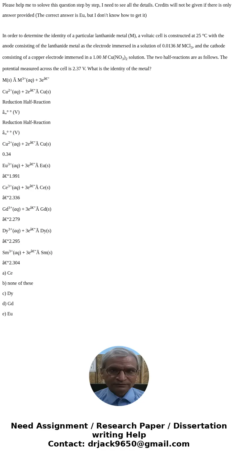 Please help me to solove this question step by step, I need to see all the details. Credits will not be given if there is only answer provided (The correct answ Please help me to solove this question step by step, I need to see all the details. Credits will not be given if there is only answer provided (The correct answ