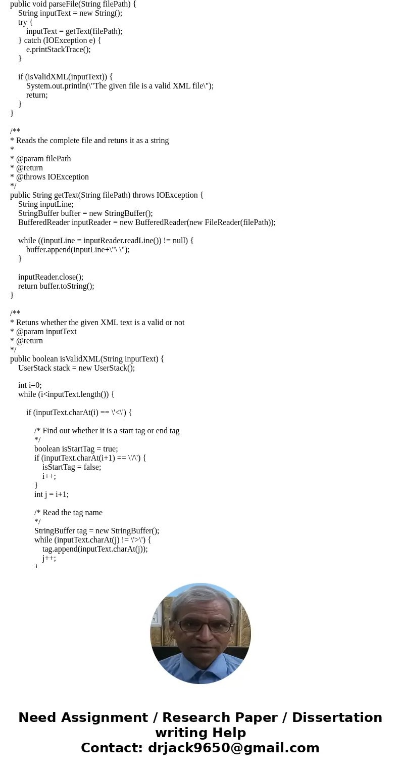 Simple XML Checker! Objective: Write a program that checks whether or not a given file is formatted correctly for a very simple version of XML. In this simple v Simple XML Checker! Objective: Write a program that checks whether or not a given file is formatted correctly for a very simple version of XML. In this simple v