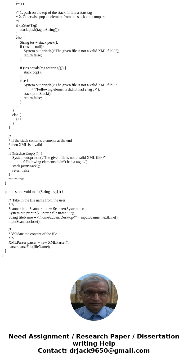 Simple XML Checker! Objective: Write a program that checks whether or not a given file is formatted correctly for a very simple version of XML. In this simple v Simple XML Checker! Objective: Write a program that checks whether or not a given file is formatted correctly for a very simple version of XML. In this simple v