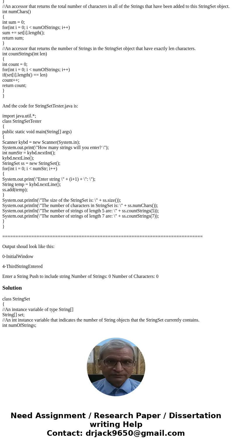 StringSet.java Can you please help me the JAVA program? Write a WidgetView application. create a class StringAnalysis. This class has an event handler inner cla StringSet.java Can you please help me the JAVA program? Write a WidgetView application. create a class StringAnalysis. This class has an event handler inner cla