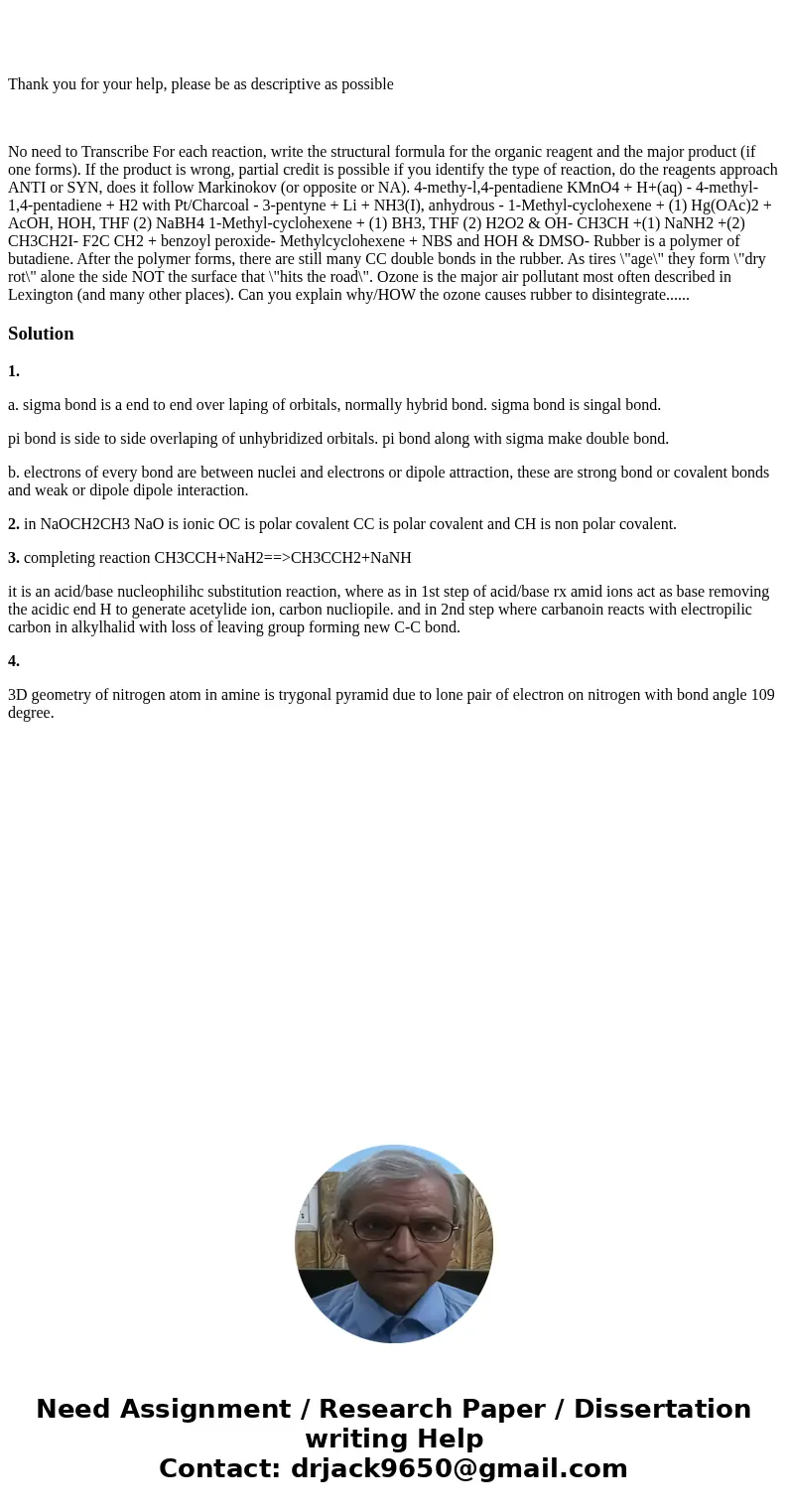 Thank you for your help, please be as descriptive as possible No need to Transcribe For each reaction, write the structural formula for the organic reagent and  Thank you for your help, please be as descriptive as possible No need to Transcribe For each reaction, write the structural formula for the organic reagent and