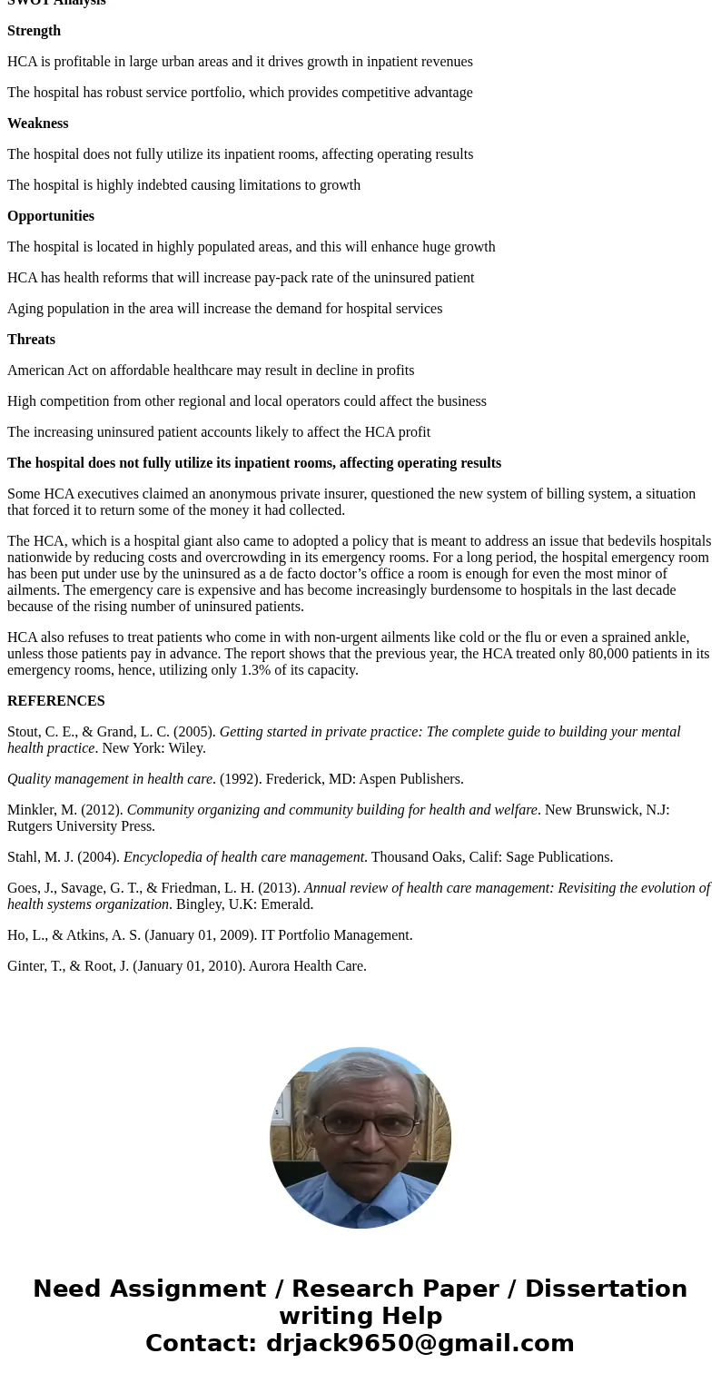 The course project requires you to create a quality management plan. To do this, you will: Identify various aspects of a quality management plan in a healthcare