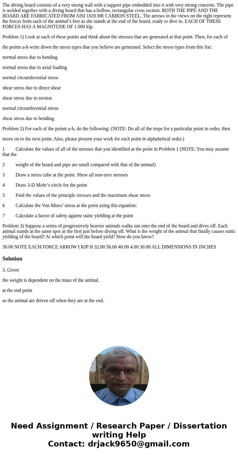 The diving board consists of a very strong wall with a support pipe embedded into it with very strong concrete. The pipe is welded together with a diving board  The diving board consists of a very strong wall with a support pipe embedded into it with very strong concrete. The pipe is welded together with a diving board