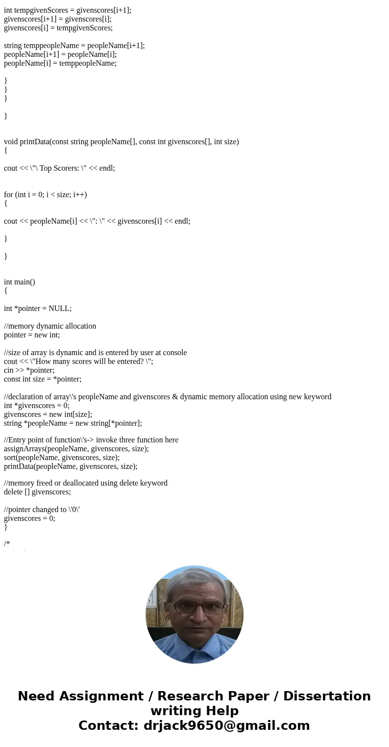 This assignment will give you a chance to perform some simple tasks with pointers. The instructions below are a sequence of tasks that are only loosely related  This assignment will give you a chance to perform some simple tasks with pointers. The instructions below are a sequence of tasks that are only loosely related