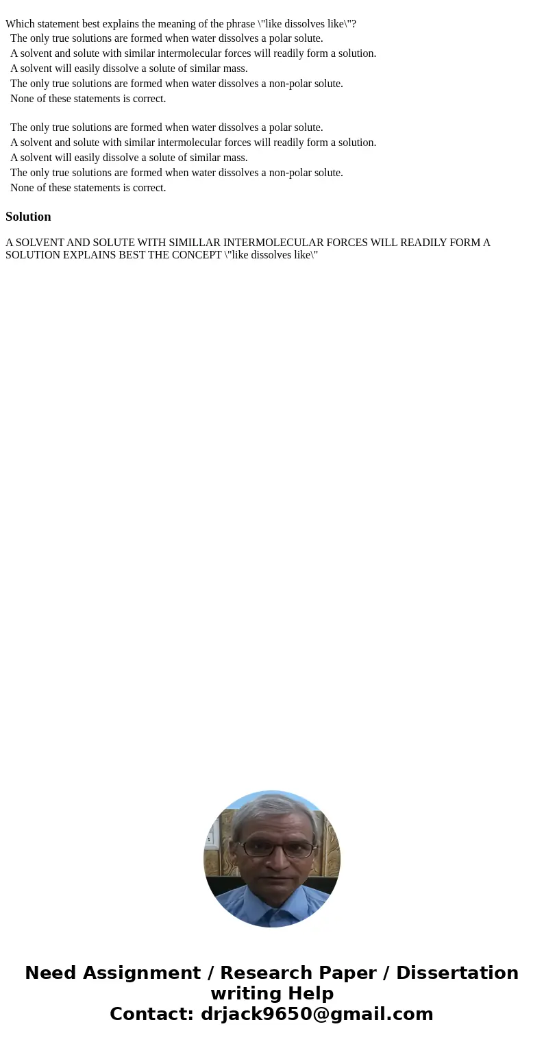  Which statement best explains the meaning of the phrase \