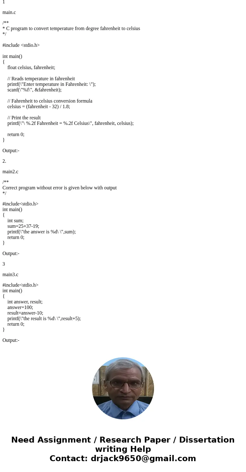 Write a program that converts the temperature variable (double a = 73.5) from Fahrenheit (F) to Celsius (C) using the below formula. Show the two values before  Write a program that converts the temperature variable (double a = 73.5) from Fahrenheit (F) to Celsius (C) using the below formula. Show the two values before