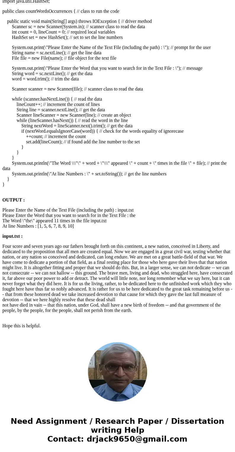Write and test a Java project that satisfies the following requirements: Searching for a string of characters in a body of text is a common application of compu Write and test a Java project that satisfies the following requirements: Searching for a string of characters in a body of text is a common application of compu