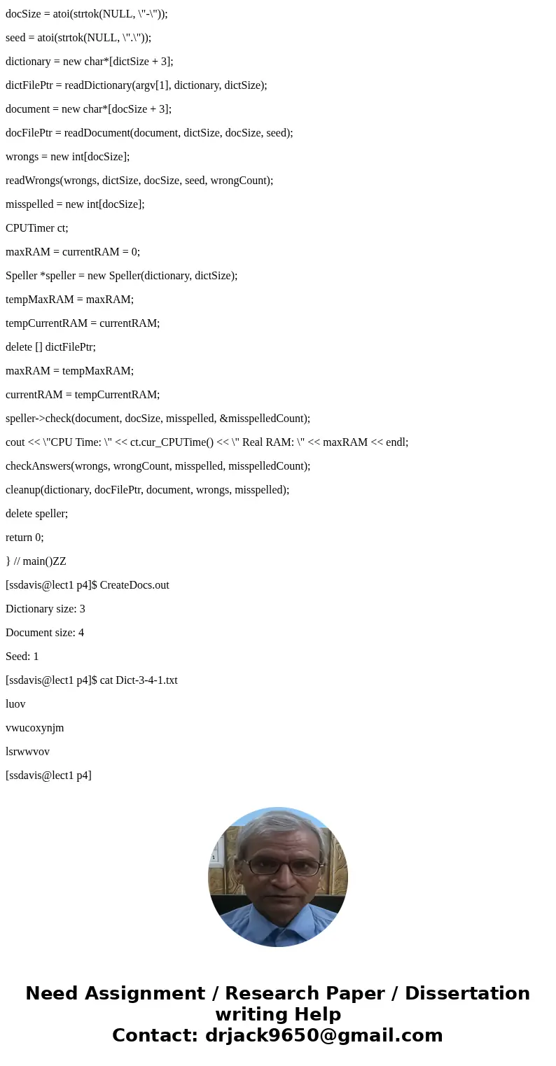 You are to write an efficient program that will read a dictionary of 100,000 words, and then check a document of 2,000,000 words. The program should insert into You are to write an efficient program that will read a dictionary of 100,000 words, and then check a document of 2,000,000 words. The program should insert into