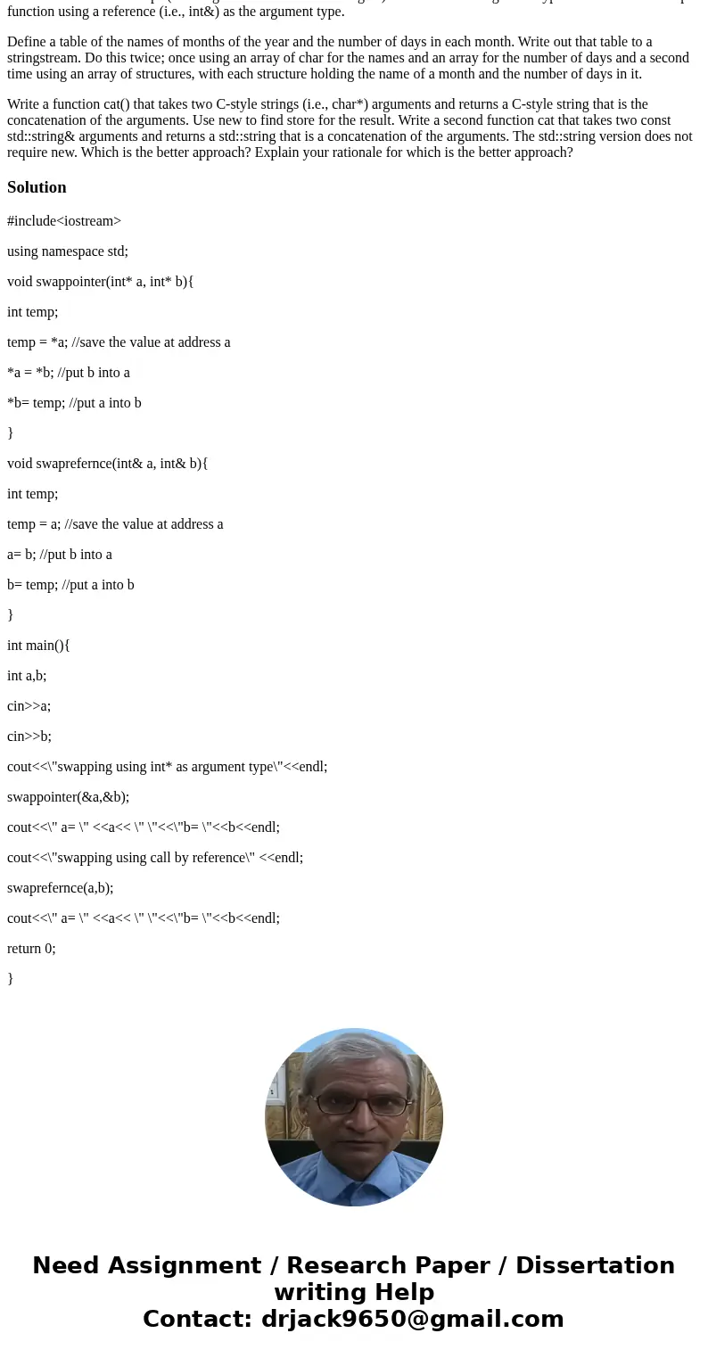 1. Please write the following in C++ also please show all output code and comment on code. Write CppUnitLite tests to verify correct behavior for all the exerci 1. Please write the following in C++ also please show all output code and comment on code. Write CppUnitLite tests to verify correct behavior for all the exerci