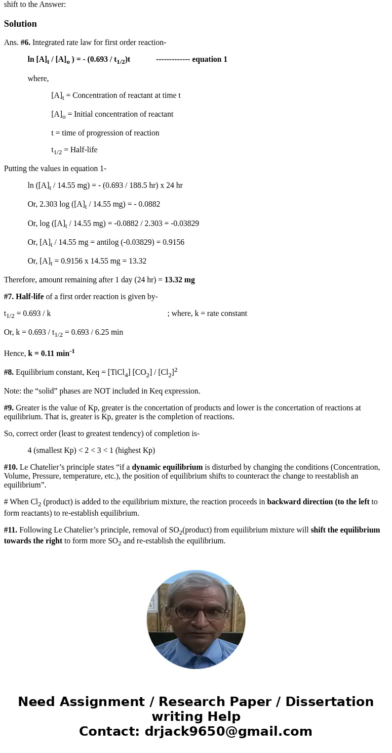 6. The nuclear transnutation reaction of X is a first order react ion It the half-life of X is 188.5 hours, how much would a sample weighing 14.55 mg today wei  6. The nuclear transnutation reaction of X is a first order react ion It the half-life of X is 188.5 hours, how much would a sample weighing 14.55 mg today wei