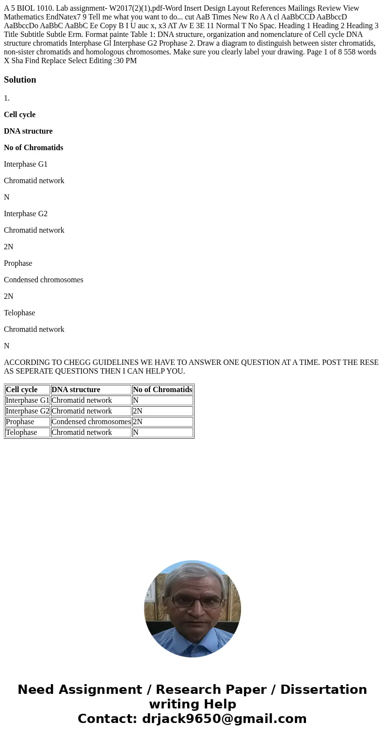 A 5 BIOL 1010. Lab assignment- W2017(2)(1),pdf-Word Insert Design Layout References Mailings Review View Mathematics EndNatex7 9 Tell me what you want to do...  A 5 BIOL 1010. Lab assignment- W2017(2)(1),pdf-Word Insert Design Layout References Mailings Review View Mathematics EndNatex7 9 Tell me what you want to do...