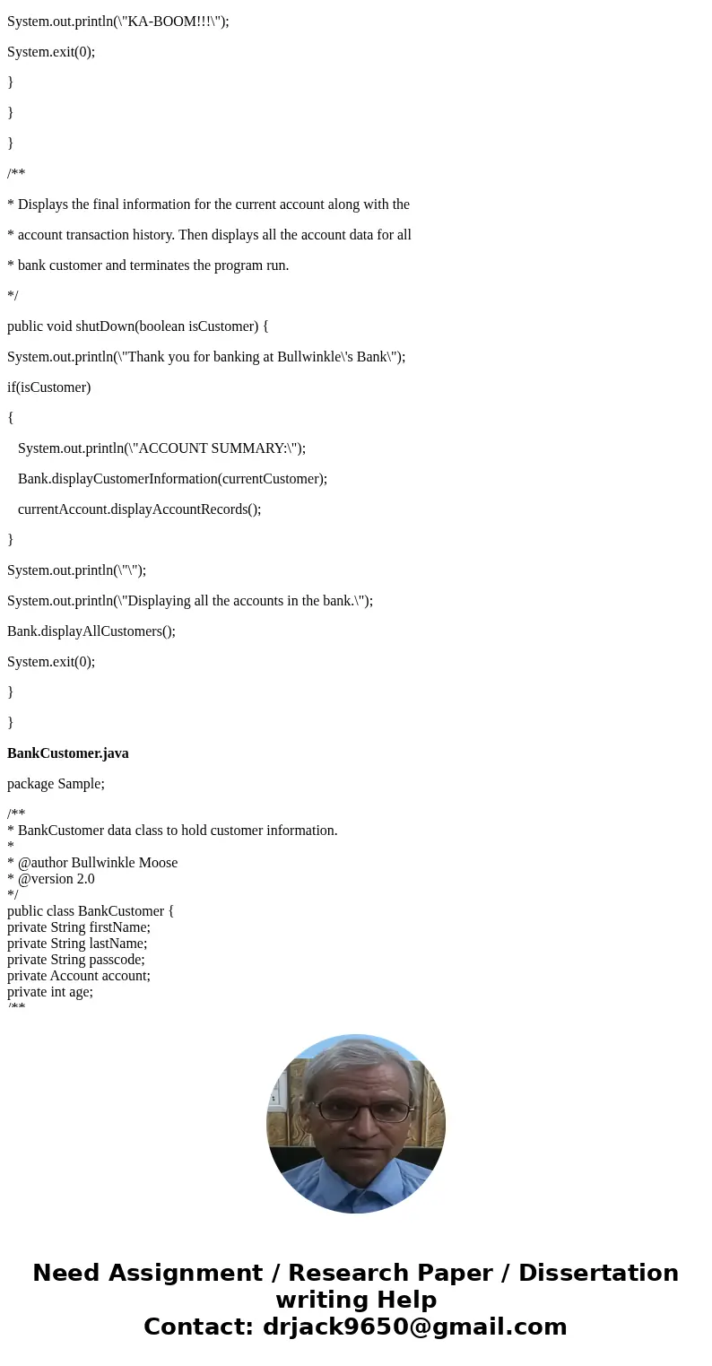 Account class • The Account class will become an abstract class. • The addTransactionInfo(String) method we become an abstract method. • Each subclass will now  Account class • The Account class will become an abstract class. • The addTransactionInfo(String) method we become an abstract method. • Each subclass will now