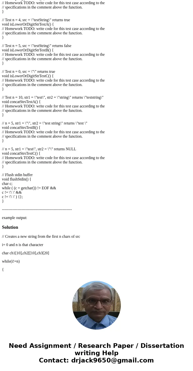 C programming: Imagine you are working on a team and one of your team members is writing a library of C functions to work with strings. They decide to name thei C programming: Imagine you are working on a team and one of your team members is writing a library of C functions to work with strings. They decide to name thei