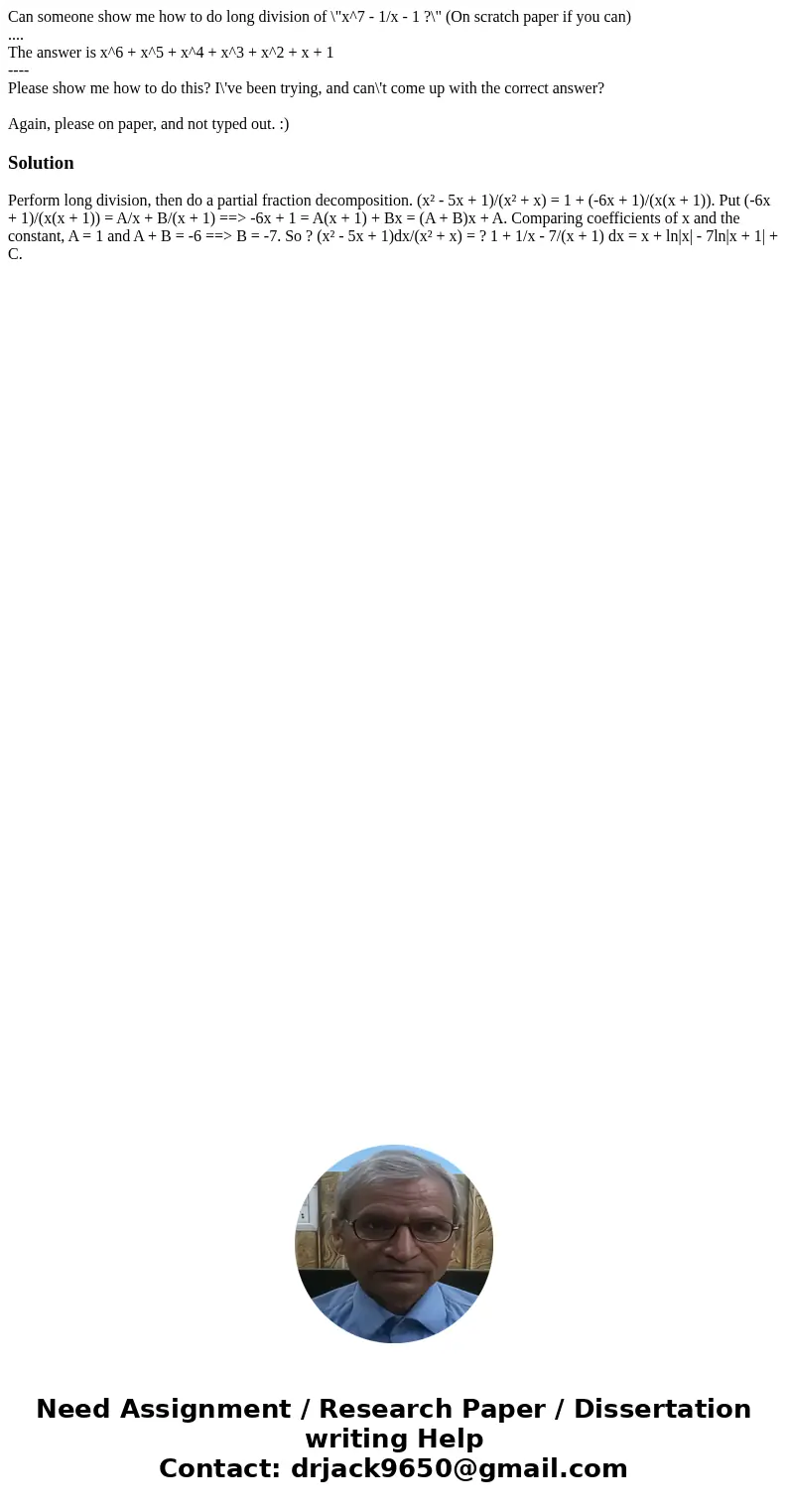 Can someone show me how to do long division of \ Can someone show me how to do long division of \