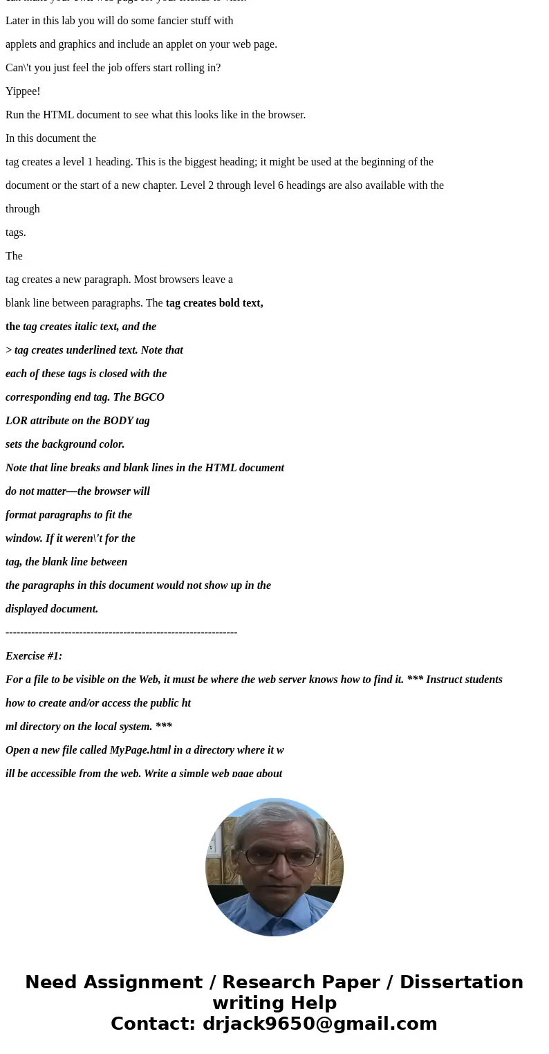Chapter 2: Data and Expressions 24 Introduction to HTML HTML is the HyperText Markup Language. It is used to describe how text, images, and multimedia are displ Chapter 2: Data and Expressions 24 Introduction to HTML HTML is the HyperText Markup Language. It is used to describe how text, images, and multimedia are displ