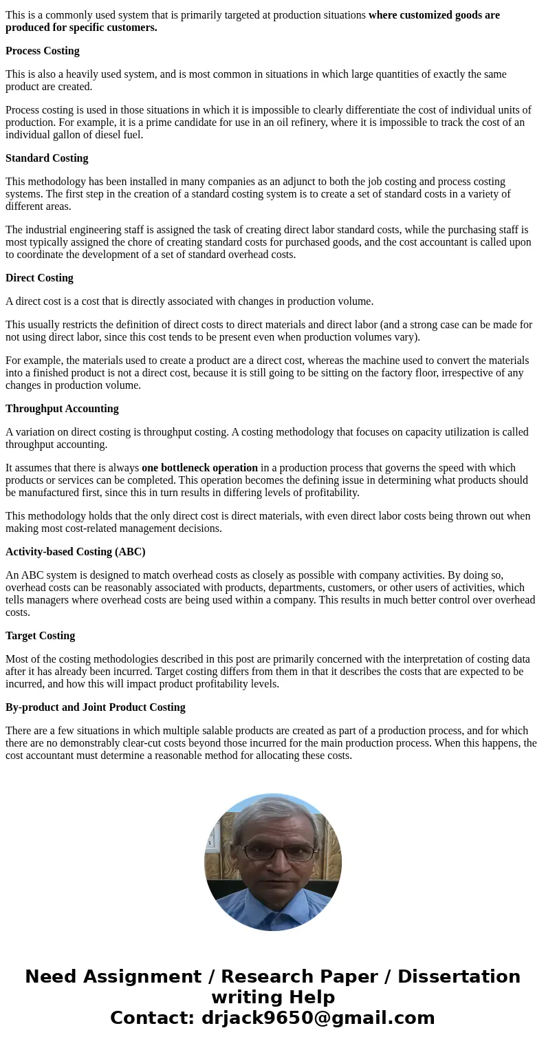 compare and contrast the various costing systems you learned about in this course as part of your defense. ACC 202 SNHU needed for a power point slideSolutionAn compare and contrast the various costing systems you learned about in this course as part of your defense. ACC 202 SNHU needed for a power point slideSolutionAn