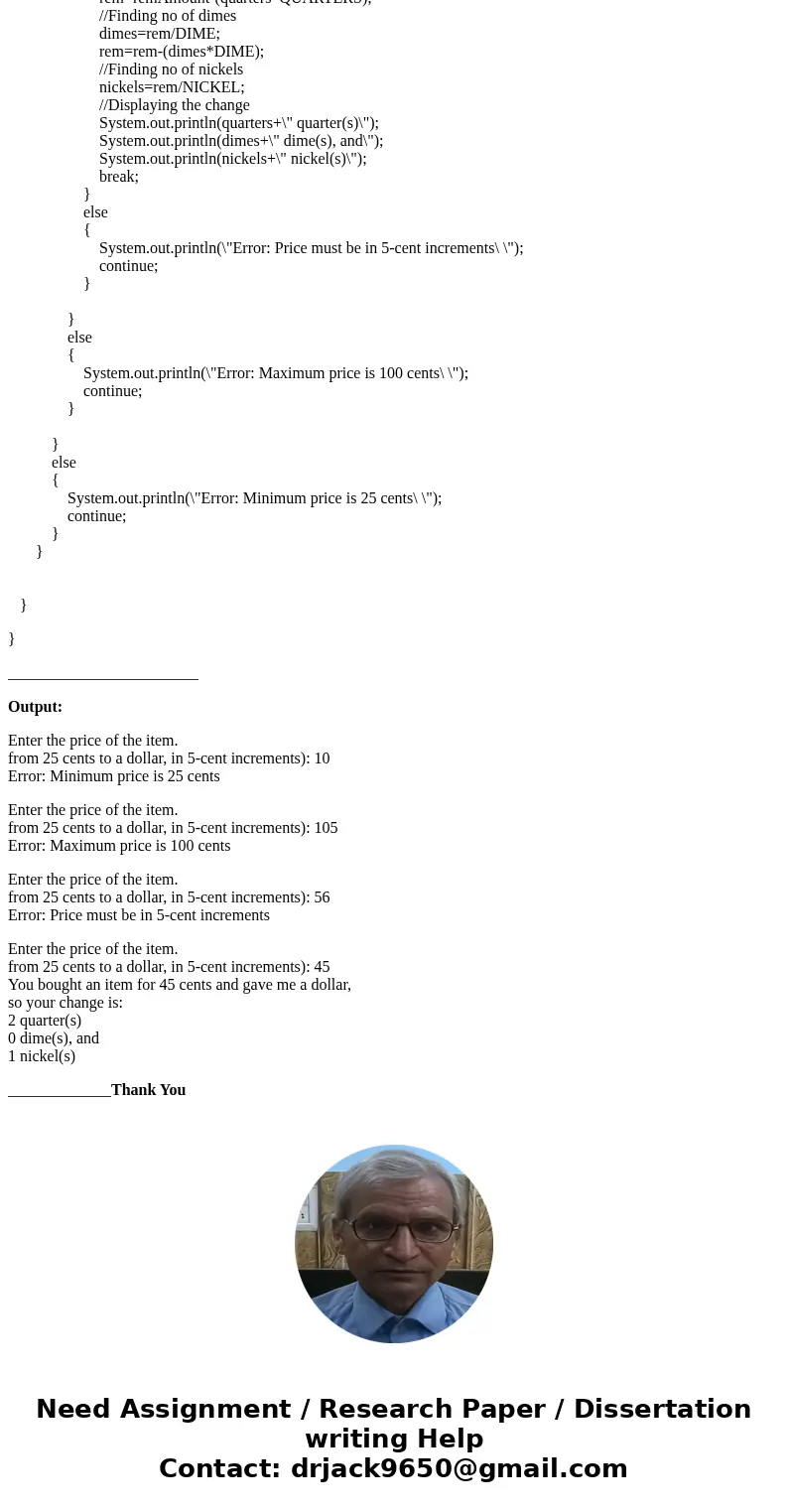Create a new Java class inside your project folder. The name of the class should be: Change Note that this means you should have the following line at the top o
