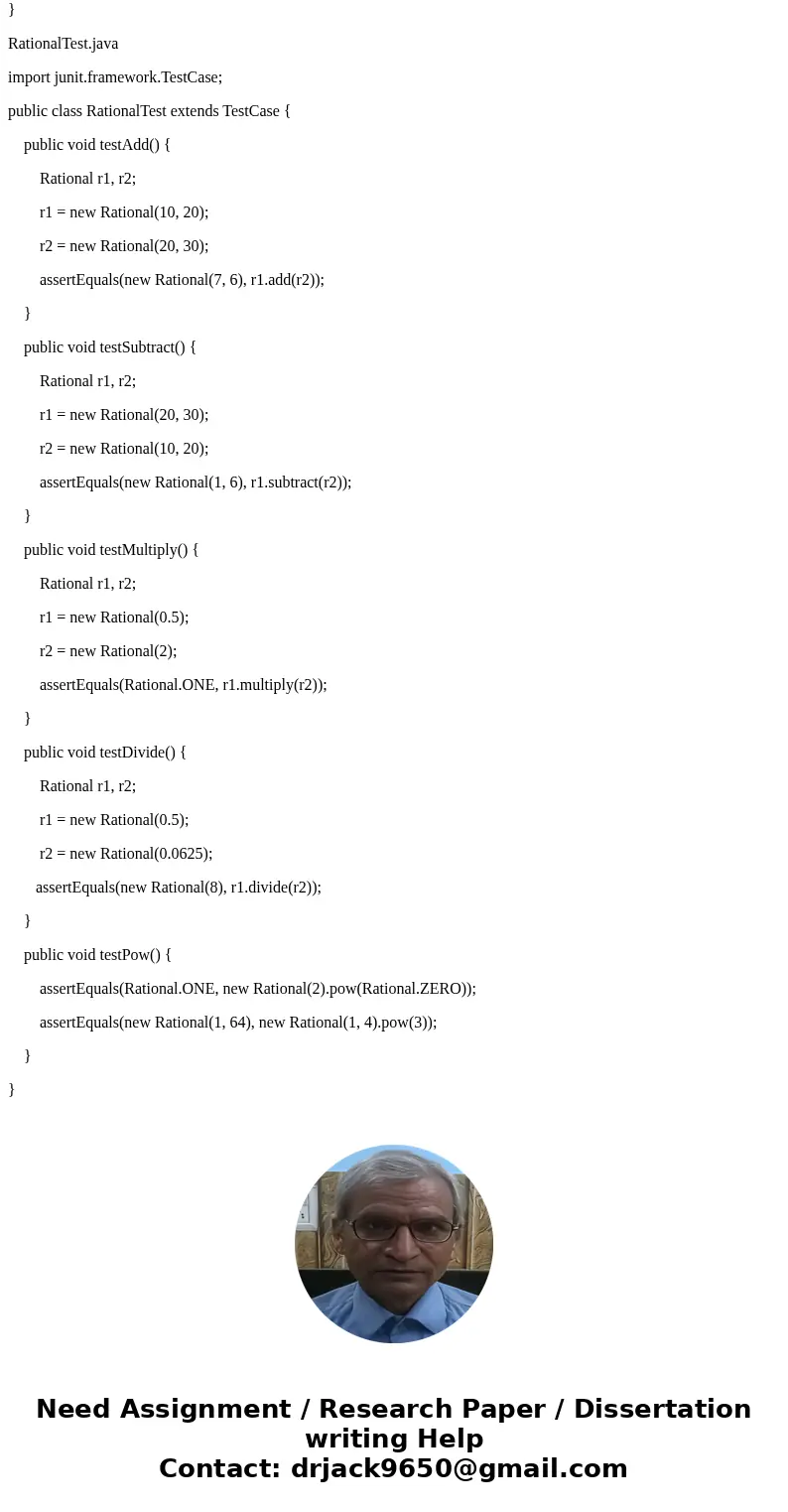 CSC-1106 Homework 09 (Class and static methods) Due: Tuesday, November 22, 2016 Write a class encapsulating the concept of a rational number, a rational number  CSC-1106 Homework 09 (Class and static methods) Due: Tuesday, November 22, 2016 Write a class encapsulating the concept of a rational number, a rational number