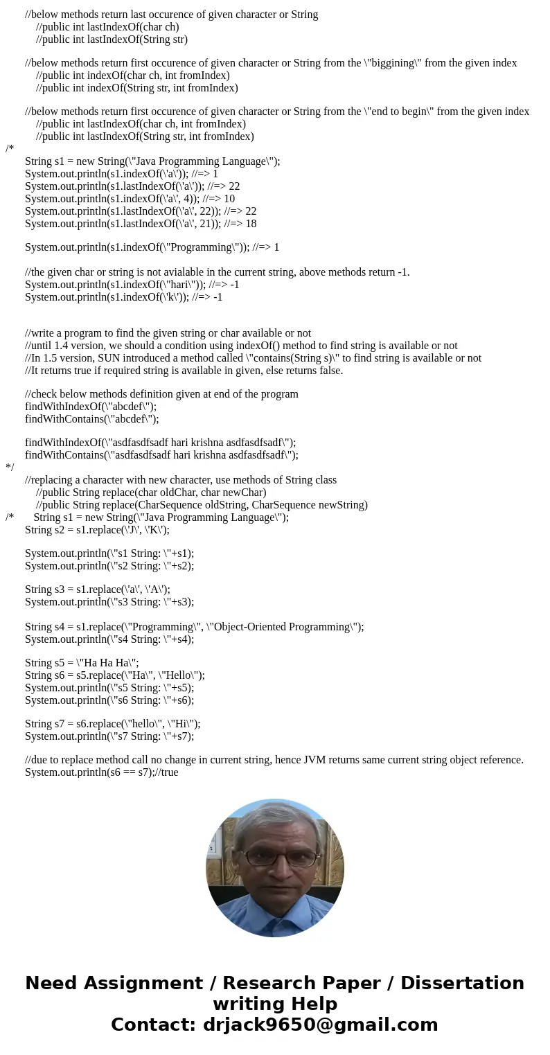 CSE 110 Lab 3: Objects and Classes in Java Lab Exercise: Complete this portion of the lab during your lab session, 1. String Manipulation: The following progra  CSE 110 Lab 3: Objects and Classes in Java Lab Exercise: Complete this portion of the lab during your lab session, 1. String Manipulation: The following progra