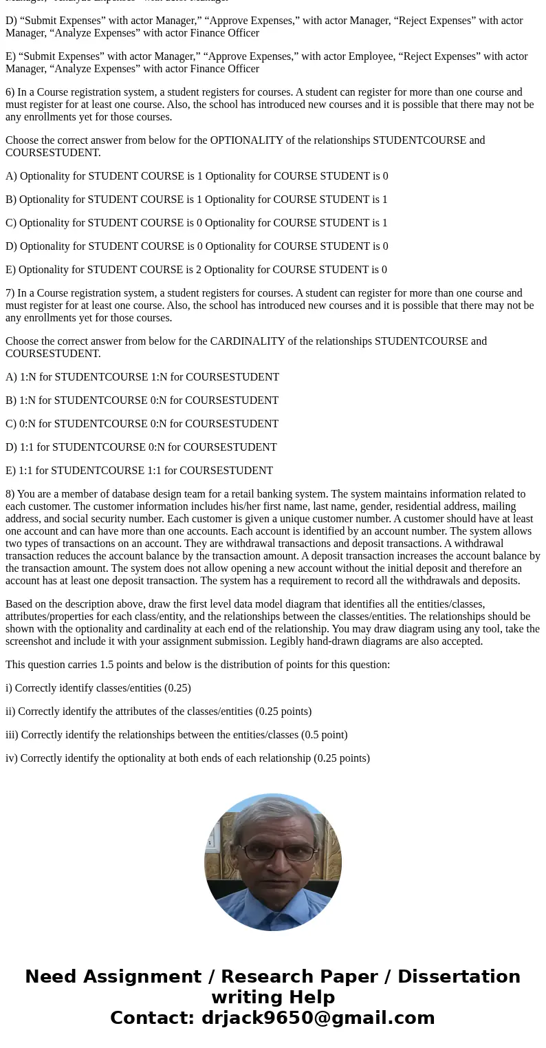 Database Question 1) Identify benefits of Iterative development approach A) Risks/problems are identified early on B) Quicker time to market C) Since we deploy  Database Question 1) Identify benefits of Iterative development approach A) Risks/problems are identified early on B) Quicker time to market C) Since we deploy