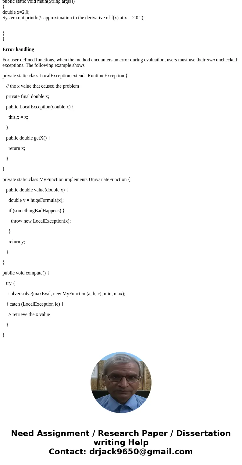 Design and construct a computer program in Java. The following is a plot of the function f(x) = sin(x3) + x2 : In order to illustrate the effects of the two maj Design and construct a computer program in Java. The following is a plot of the function f(x) = sin(x3) + x2 : In order to illustrate the effects of the two maj