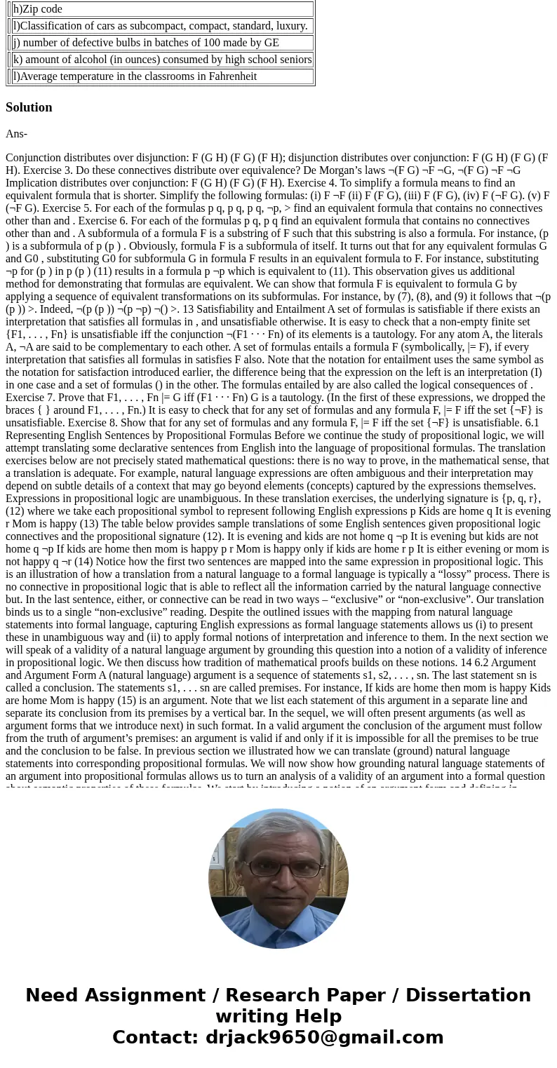 For each of the following, indicate whether the data is measured on a nominal (N), ordinal (O), interval (I), or ratio (R) scale. a) student’s weight b)theamoun